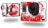 Big Kiss Lips Red on White - Decal Style Skin fits GoPro Hero 3+ Camera (GOPRO NOT INCLUDED)