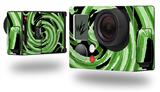 Alecias Swirl 02 Green - Decal Style Skin fits GoPro Hero 3+ Camera (GOPRO NOT INCLUDED)