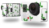 Christmas Holly Leaves on White - Decal Style Skin fits GoPro Hero 3+ Camera (GOPRO NOT INCLUDED)