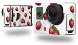 Strawberries on White - Decal Style Skin fits GoPro Hero 3+ Camera (GOPRO NOT INCLUDED)