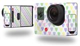 Pastel Hearts on White - Decal Style Skin fits GoPro Hero 3+ Camera (GOPRO NOT INCLUDED)