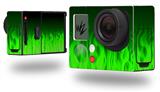 Fire Green - Decal Style Skin fits GoPro Hero 3+ Camera (GOPRO NOT INCLUDED)