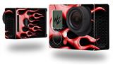 Metal Flames Red - Decal Style Skin fits GoPro Hero 3+ Camera (GOPRO NOT INCLUDED)