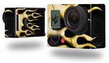 Metal Flames Yellow - Decal Style Skin fits GoPro Hero 3+ Camera (GOPRO NOT INCLUDED)