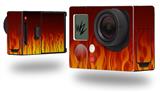 Fire on Black - Decal Style Skin fits GoPro Hero 3+ Camera (GOPRO NOT INCLUDED)