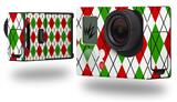 Argyle Red and Green - Decal Style Skin fits GoPro Hero 3+ Camera (GOPRO NOT INCLUDED)