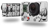 Petals Gray - Decal Style Skin fits GoPro Hero 3+ Camera (GOPRO NOT INCLUDED)