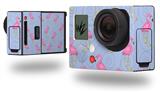 Flamingos on Blue - Decal Style Skin fits GoPro Hero 3+ Camera (GOPRO NOT INCLUDED)