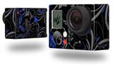 Twisted Garden Gray and Blue - Decal Style Skin fits GoPro Hero 3+ Camera (GOPRO NOT INCLUDED)