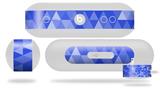 Decal Style Wrap Skin works with Beats Pill Plus Speaker Triangle Mosaic Blue Skin Only (BEATS PILL NOT INCLUDED)