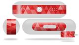 Decal Style Wrap Skin works with Beats Pill Plus Speaker Triangle Mosaic Red Skin Only (BEATS PILL NOT INCLUDED)