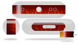 Decal Style Wrap Skin works with Beats Pill Plus Speaker Fire on Black Skin Only (BEATS PILL NOT INCLUDED)