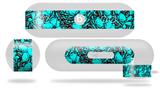 Decal Style Wrap Skin works with Beats Pill Plus Speaker Scattered Skulls Neon Teal Skin Only (BEATS PILL NOT INCLUDED)