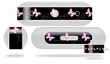 Decal Style Wrap Skin works with Beats Pill Plus Speaker Pastel Butterflies Pink on Black Skin Only (BEATS PILL NOT INCLUDED)
