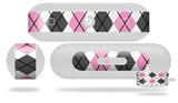 Decal Style Wrap Skin works with Beats Pill Plus Speaker Argyle Pink and Gray Skin Only (BEATS PILL NOT INCLUDED)