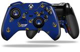 Anchors Away Blue - Decal Style Skin fits Microsoft XBOX One ELITE Wireless Controller (CONTROLLER NOT INCLUDED)