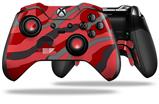 Camouflage Red - Decal Style Skin fits Microsoft XBOX One ELITE Wireless Controller (CONTROLLER NOT INCLUDED)
