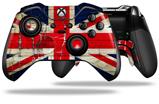 Painted Faded and Cracked Union Jack British Flag - Decal Style Skin fits Microsoft XBOX One ELITE Wireless Controller (CONTROLLER NOT INCLUDED)