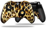 Fractal Fur Leopard - Decal Style Skin fits Microsoft XBOX One ELITE Wireless Controller (CONTROLLER NOT INCLUDED)