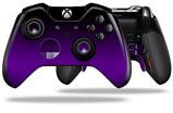 Smooth Fades Purple Black - Decal Style Skin fits Microsoft XBOX One ELITE Wireless Controller (CONTROLLER NOT INCLUDED)