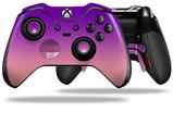 Smooth Fades Pink Purple - Decal Style Skin fits Microsoft XBOX One ELITE Wireless Controller (CONTROLLER NOT INCLUDED)