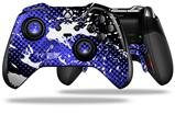 Halftone Splatter White Blue - Decal Style Skin fits Microsoft XBOX One ELITE Wireless Controller (CONTROLLER NOT INCLUDED)