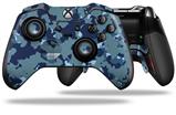 WraptorCamo Old School Camouflage Camo Navy - Decal Style Skin fits Microsoft XBOX One ELITE Wireless Controller (CONTROLLER NOT INCLUDED)