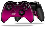 Decal Style Skin compatible with Microsoft XBOX One ELITE Wireless Controller Smooth Fades Hot Pink Black (CONTROLLER NOT INCLUDED)