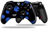 Lots of Dots Blue on Black - Decal Style Skin fits Microsoft XBOX One ELITE Wireless Controller (CONTROLLER NOT INCLUDED)