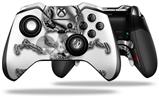 Chrome Skull on White - Decal Style Skin fits Microsoft XBOX One ELITE Wireless Controller (CONTROLLER NOT INCLUDED)