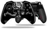 Chrome Skull on Black - Decal Style Skin fits Microsoft XBOX One ELITE Wireless Controller (CONTROLLER NOT INCLUDED)