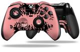 Big Kiss Lips Black on Pink - Decal Style Skin fits Microsoft XBOX One ELITE Wireless Controller (CONTROLLER NOT INCLUDED)