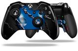 Barbwire Heart Blue - Decal Style Skin fits Microsoft XBOX One ELITE Wireless Controller (CONTROLLER NOT INCLUDED)