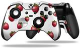Strawberries on White - Decal Style Skin fits Microsoft XBOX One ELITE Wireless Controller (CONTROLLER NOT INCLUDED)