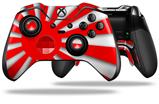 Rising Sun Japanese Flag Red - Decal Style Skin fits Microsoft XBOX One ELITE Wireless Controller (CONTROLLER NOT INCLUDED)