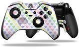Pastel Hearts on White - Decal Style Skin fits Microsoft XBOX One ELITE Wireless Controller (CONTROLLER NOT INCLUDED)