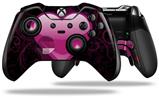 Glass Heart Grunge Hot Pink - Decal Style Skin fits Microsoft XBOX One ELITE Wireless Controller (CONTROLLER NOT INCLUDED)
