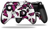 Butterflies Purple - Decal Style Skin fits Microsoft XBOX One ELITE Wireless Controller (CONTROLLER NOT INCLUDED)