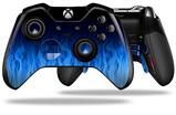 Fire Blue - Decal Style Skin fits Microsoft XBOX One ELITE Wireless Controller (CONTROLLER NOT INCLUDED)