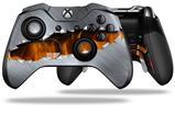 Ripped Metal Fire - Decal Style Skin fits Microsoft XBOX One ELITE Wireless Controller (CONTROLLER NOT INCLUDED)