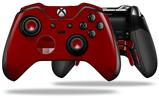 Solids Collection Red Dark - Decal Style Skin fits Microsoft XBOX One ELITE Wireless Controller (CONTROLLER NOT INCLUDED)