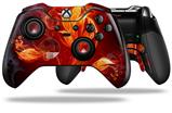 Fire Flower - Decal Style Skin fits Microsoft XBOX One ELITE Wireless Controller (CONTROLLER NOT INCLUDED)