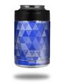 Skin Decal Wrap for Yeti Colster, Ozark Trail and RTIC Can Coolers - Triangle Mosaic Blue (COOLER NOT INCLUDED)