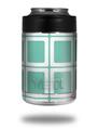 Skin Decal Wrap for Yeti Colster, Ozark Trail and RTIC Can Coolers - Squared Seafoam Green (COOLER NOT INCLUDED)