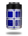 Skin Decal Wrap for Yeti Colster, Ozark Trail and RTIC Can Coolers - Squared Royal Blue (COOLER NOT INCLUDED)