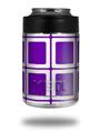 Skin Decal Wrap for Yeti Colster, Ozark Trail and RTIC Can Coolers - Squared Purple (COOLER NOT INCLUDED)