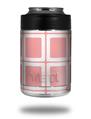 Skin Decal Wrap for Yeti Colster, Ozark Trail and RTIC Can Coolers - Squared Pink (COOLER NOT INCLUDED)