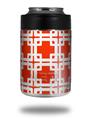 Skin Decal Wrap for Yeti Colster, Ozark Trail and RTIC Can Coolers - Boxed Red (COOLER NOT INCLUDED)