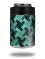 Skin Decal Wrap for Yeti Colster, Ozark Trail and RTIC Can Coolers - Retro Houndstooth Seafoam Green (COOLER NOT INCLUDED)