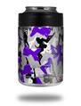 Skin Decal Wrap for Yeti Colster, Ozark Trail and RTIC Can Coolers - Sexy Girl Silhouette Camo Purple (COOLER NOT INCLUDED)